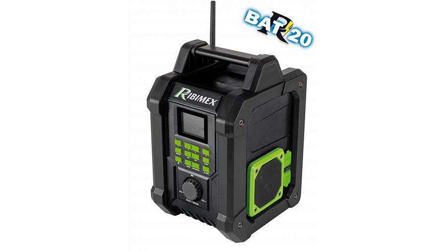 radio de chantier à batterie PRBAT20/RAD Ribimex
