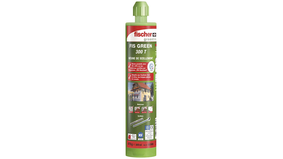 Résine de scellement Fischer FIS Green 470395 cartouche de 300 ml Résine de scellement Fischer FIS Green 470395 cartouche de 300 ml