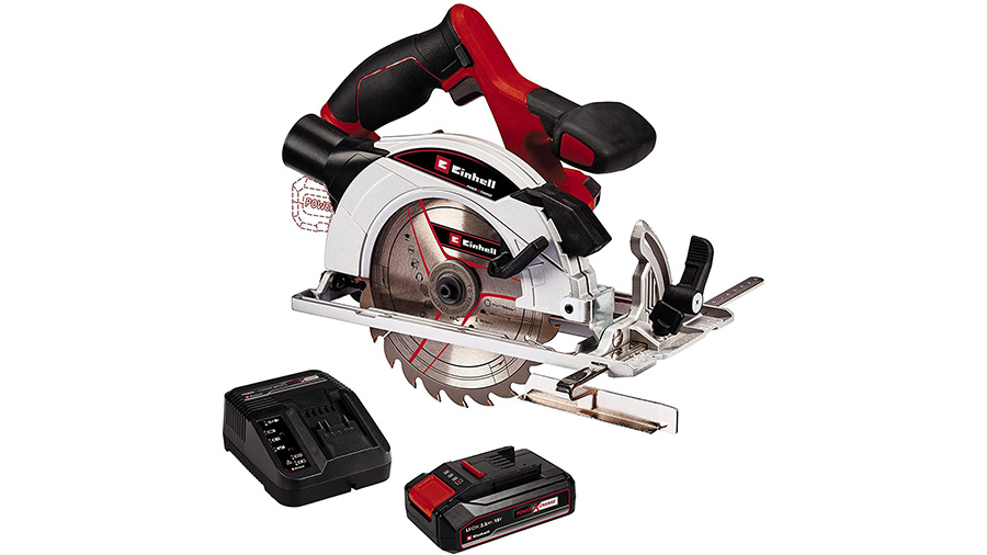 scie circulaire TE-CS 18/165-1 Li EINHELL avec batterie 2,5 Ah et chargeur scie circulaire TE-CS 18/165-1 Li EINHELL avec batterie 2,5 Ah et chargeur