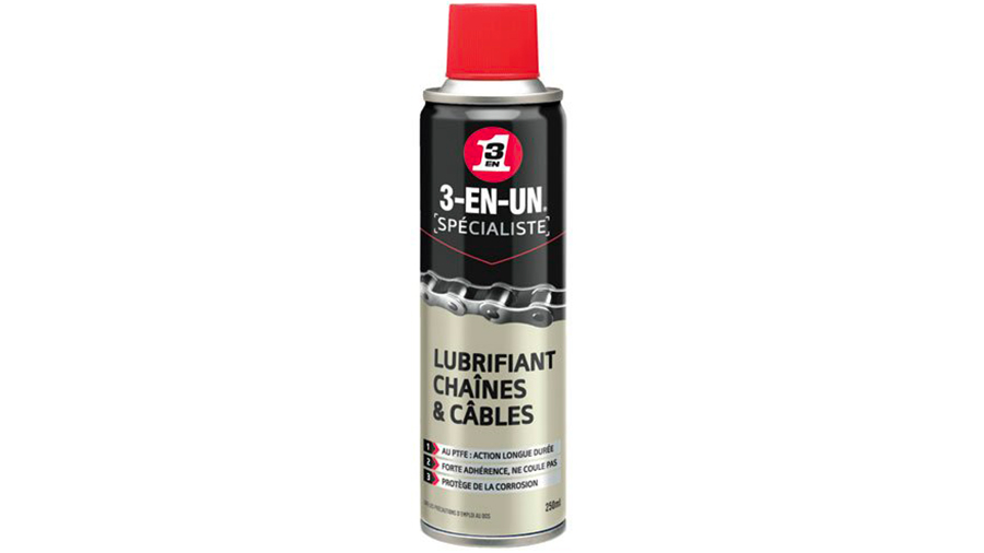 Spray lubrifiant spécialiste lubrifiant chaînes et câbles 3-EN-UN Spray lubrifiant spécialiste lubrifiant chaînes et câbles 3-EN-UN