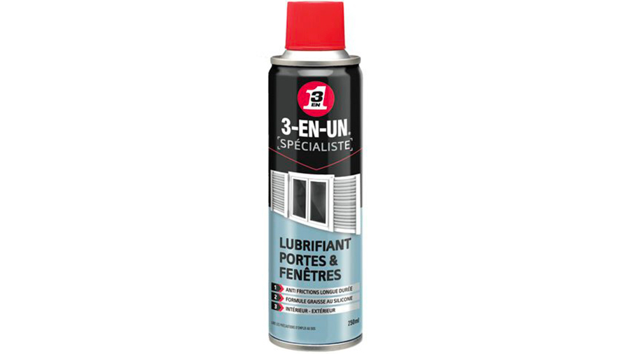 Spray lubrifiant spécialiste portes et fenêtres 3-EN-UN Spray lubrifiant spécialiste portes et fenêtres 3-EN-UN