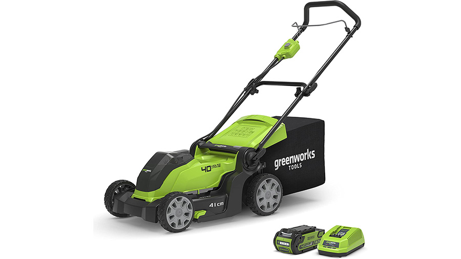 tondeuse à gazon sur batterie G40LM41K2 2504707UA Greenworks tondeuse à gazon sur batterie G40LM41K2 2504707UA Greenworks