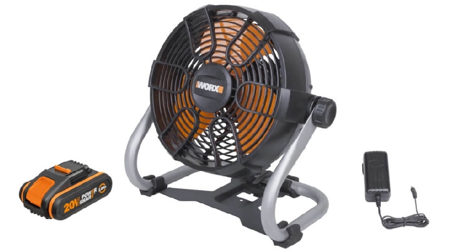 Ventilateur de chantier sans fil WORX 20 V WX095 Ventilateur de chantier sans fil WORX 20 V WX095