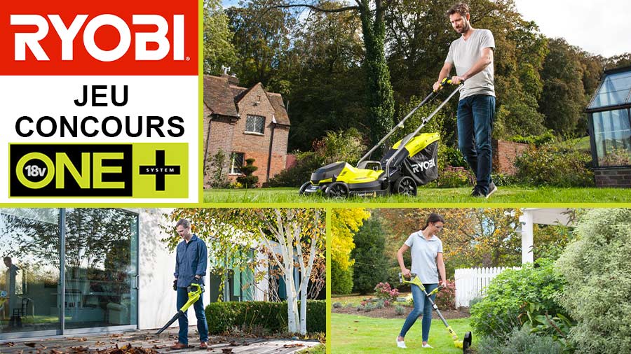 Outils jardin RYOBI ONE+ à gagner ! Outils jardin RYOBI ONE+ à gagner !