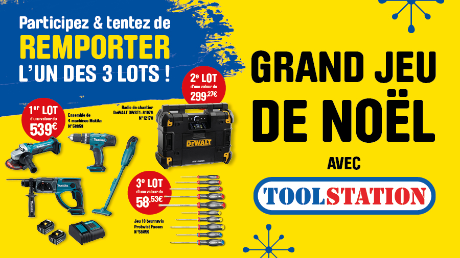 Grand jeu de Noël TOOLSTATION Grand jeu de Noël TOOLSTATION