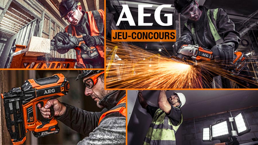 Jeu-concours AEG Powertools - juillet 2019 Jeu-concours AEG Powertools - juillet 2019