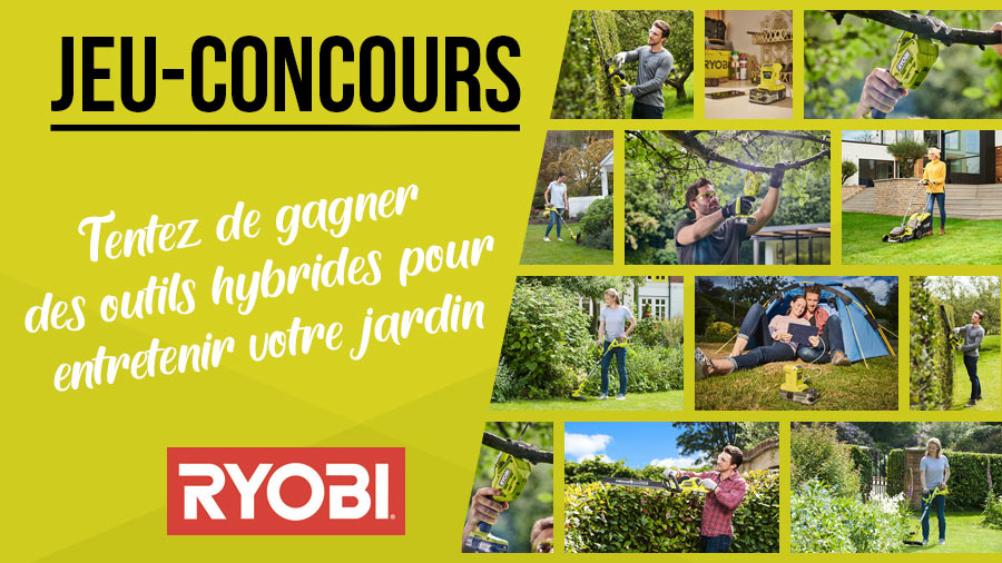 Jeu concours RYOBI jardin