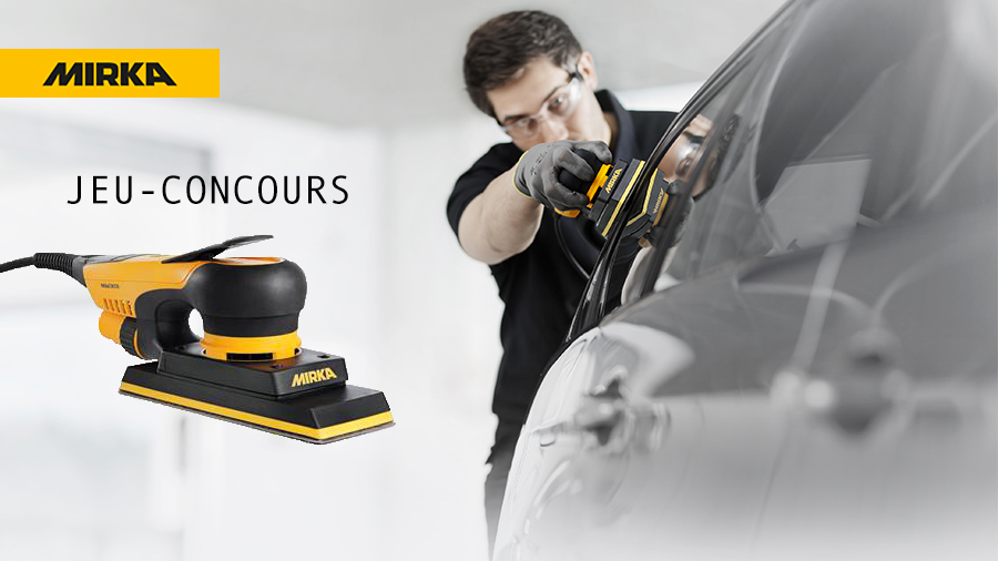 Ponceuse orbitale électrique Mirka® DEOS 383CV à gagner ! Ponceuse orbitale électrique Mirka® DEOS 383CV à gagner !