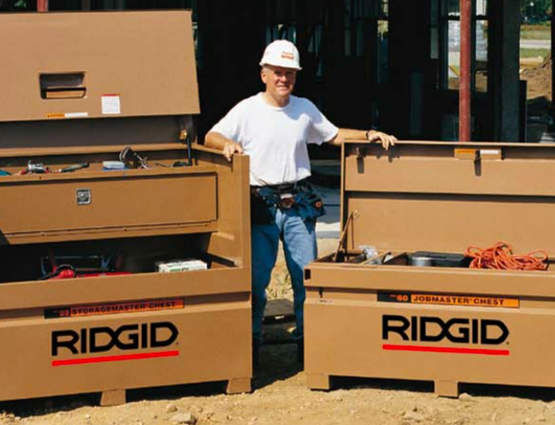 Coffres de chantier JobMaster : le résultat d'une collaboration entre RIDGID et Knaack Coffres de chantier JobMaster : le résultat d'une collaboration entre RIDGID et Knaack