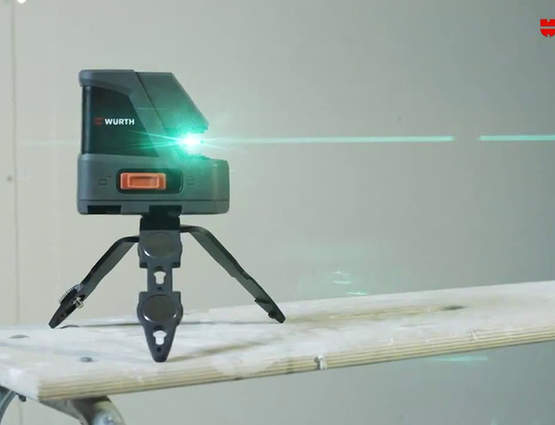 WÜRTH CLG 18 : un laser croix faisceau vert pour une meilleure visibilité