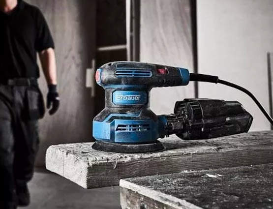 Ponceuse excentrique Erbauer ERO400 125 mm 400W