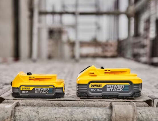batteries renforcées Powerstack XR 18 V DCBP518G-XJ et DCBP034G-XJ Dewalt 