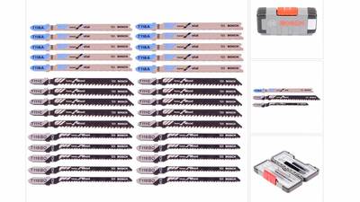 Bosch 2607010903 Set de 30 Lames de scie sauteuse wood and metal T 119 BO Bosch 2607010903 Set de 30 Lames de scie sauteuse wood and metal T 119 BO