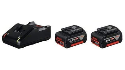 Pack deux batteries 4,0 Ah et chargeur Bosch Professional 1600A019S0