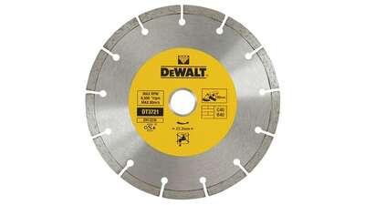 Disque frité segmenté pour matériaux de construction et béton DT3721-QZ Dewalt