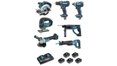 Ensemble de 7 machines Makita DLX7013PT1