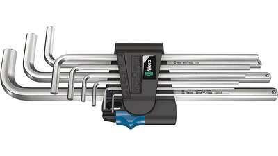 Jeu de clés mâles coudées Wera 05022130001 950/9 Hex-Plus Multicolour HF 1, syst. métrique, BlackLaser, avec fonction de retenue