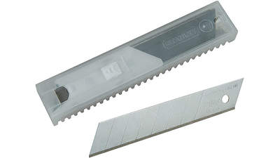Lame de cutter Stanley 2-11-718 sécable en 8 segments pack de 10 lames 18 mm