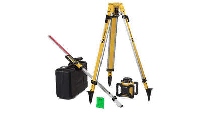 laser rotatif LAR 160 G 04500 Stabila ensemble avec trépied et tige de nivellement