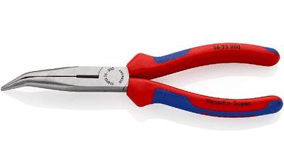 Pince à becs demi-ronds avec tranchant KNIPEX 26 22 200 SB