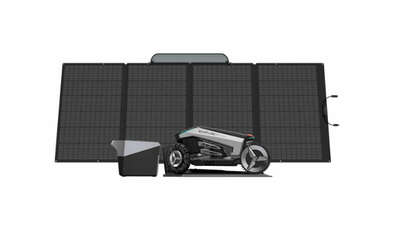 robot tondeuse Blade + batterie et panneau solaire portable EcoFlow