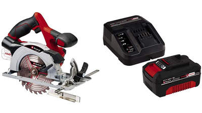 scie circulaire TE-CS 18/150 Li EINHELL avec batterie 4,0 Ah et chargeur scie circulaire TE-CS 18/150 Li EINHELL avec batterie 4,0 Ah et chargeur