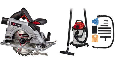 scie circulaire TE-CS 18/190-1 Li BL EINHELL avec aspirateur Synchro TC-VC 1820 SA 20L scie circulaire TE-CS 18/190-1 Li BL EINHELL avec aspirateur Synchro TC-VC 1820 SA 20L