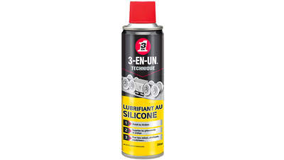 Spray lubrifiant technique au silicone 3-EN-UN