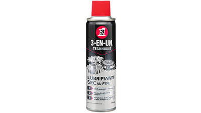 Spray lubrifiant technique lubrifiant sec au PTFE 3-EN-UN