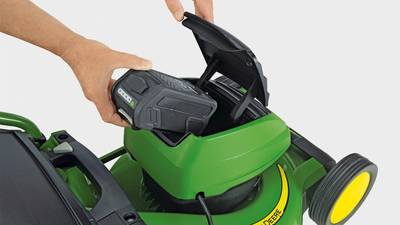 Tondeuses sur batterie John Deere R43B et R40B Tondeuses sur batterie John Deere R43B et R40B