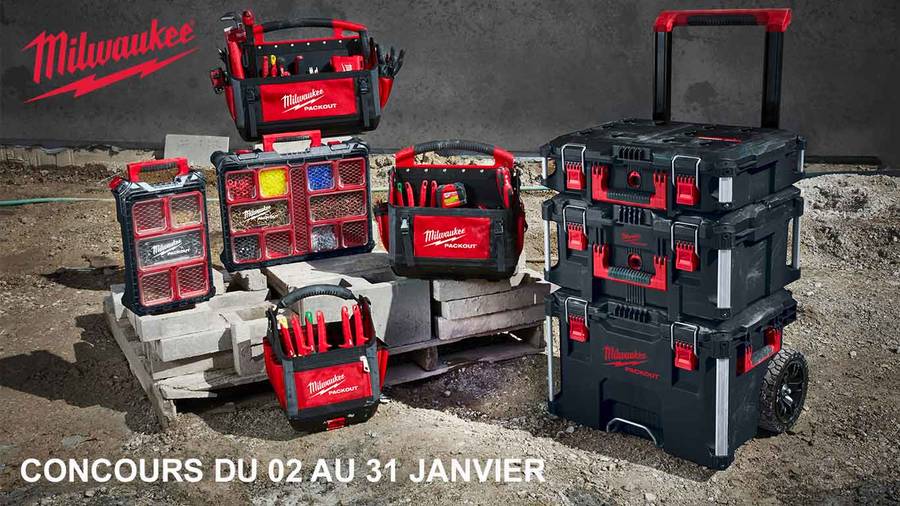 Jeu concours Milwaukee PACKOUT Jeu concours Milwaukee PACKOUT