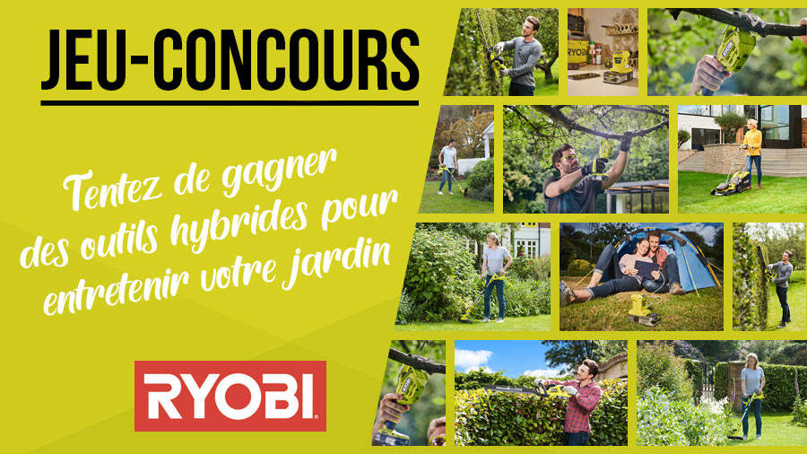 Jeu concours RYOBI jardin