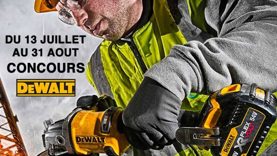 Jeu concours XR FLEXVOLT DEWALT Jeu concours XR FLEXVOLT DEWALT