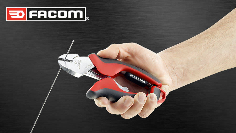 Pince Diagonale Facom 395.14 - 14 Cm, Coupe-fil Et Câbles | Gaine PVC, Ressort De Rappel - 9