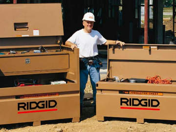 Coffres de chantier JobMaster : le résultat d'une collaboration entre RIDGID et Knaack Coffres de chantier JobMaster : le résultat d'une collaboration entre RIDGID et Knaack