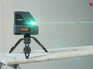 WÜRTH CLG 18 : un laser croix faisceau vert pour une meilleure visibilité