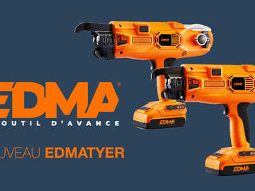 EDMA présente ses 2 lieurs sans-fil pour fers à béton EDMATYER