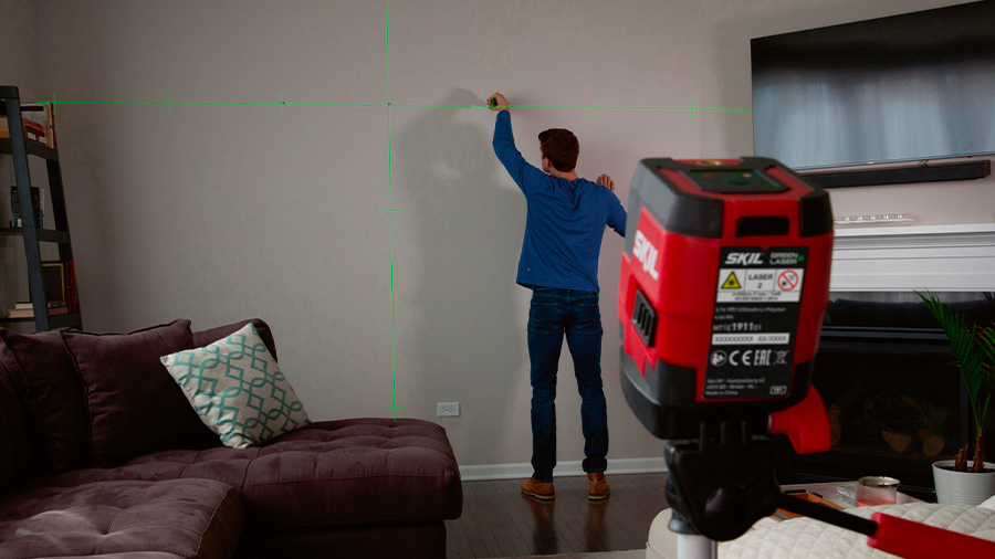 Laser croix lignes rouges avec trépied SKIL 1911 DA Laser croix lignes rouges avec trépied SKIL 1911 DA