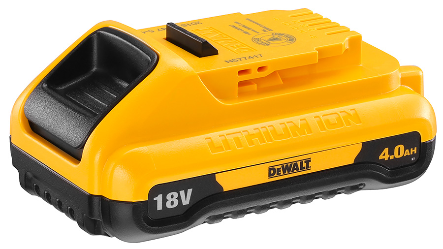 Nouvelle batterie compacte haute capacité XR 18V 4,0 Ah DEWALT Nouvelle batterie compacte haute capacité XR 18V 4,0 Ah DEWALT