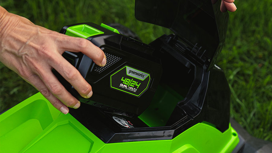 Tondeuse sur batterie GREENWORKS G48lm41k4 Tondeuse sur batterie GREENWORKS G48lm41k4