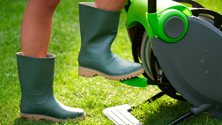 dévidoir automatique Acquafoot PRDP41 40 m à pédale Ribimex dévidoir automatique Acquafoot PRDP41 40 m à pédale Ribimex