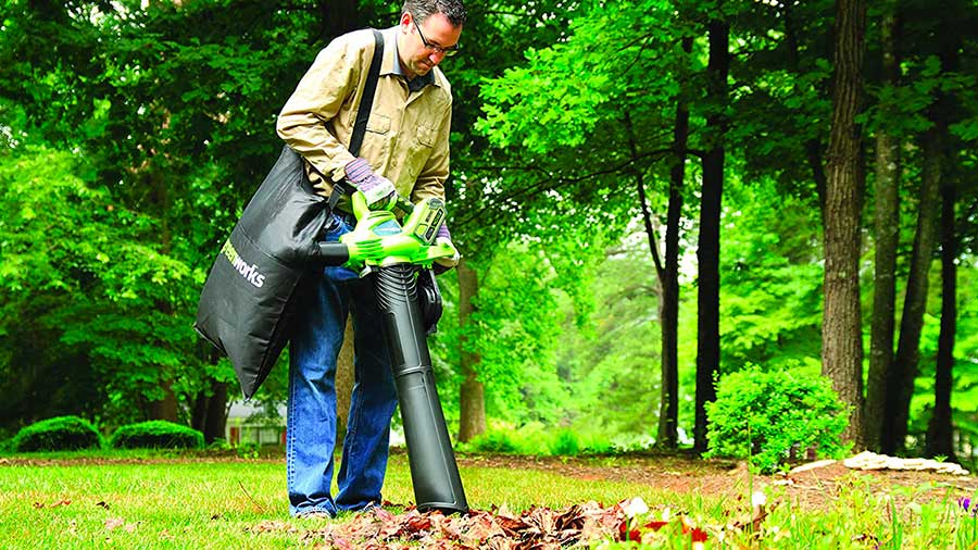 Aspirateur souffleur broyeur sur batterie GREENWORKS Gd40bvk4 Aspirateur souffleur broyeur sur batterie GREENWORKS Gd40bvk4