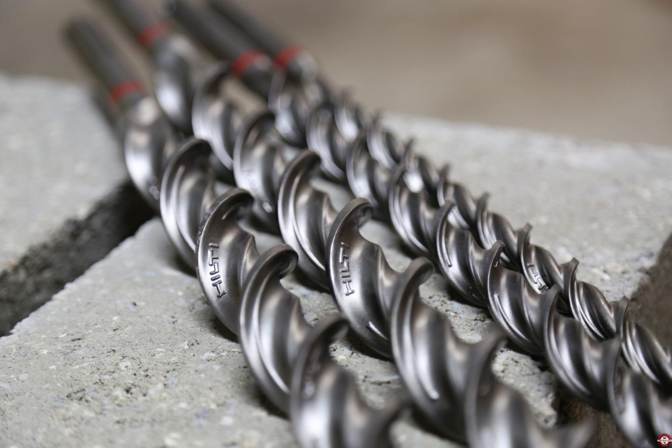 Forets TE-YX HILTI SDS-MAX 4 taillants et 6 taillants © Benjamin Leharivel - Zone Outillage Forets TE-YX HILTI SDS-MAX 4 taillants et 6 taillants © Benjamin Leharivel - Zone Outillage