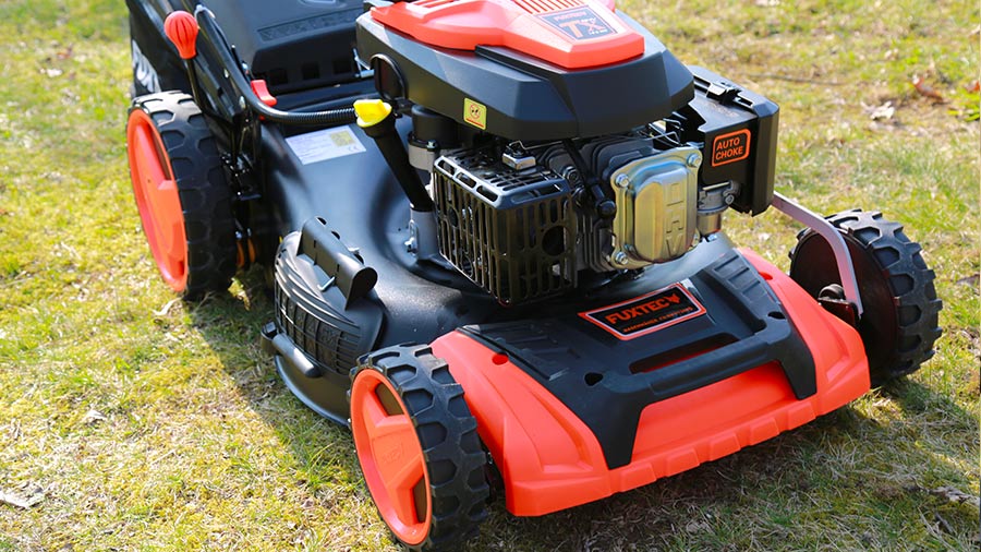 tondeuse thermique FUXTEC autotractée à démarrage électrique E-Start FX-RM5196eS avec zipgo tondeuse thermique FUXTEC autotractée à démarrage électrique E-Start FX-RM5196eS avec zipgo